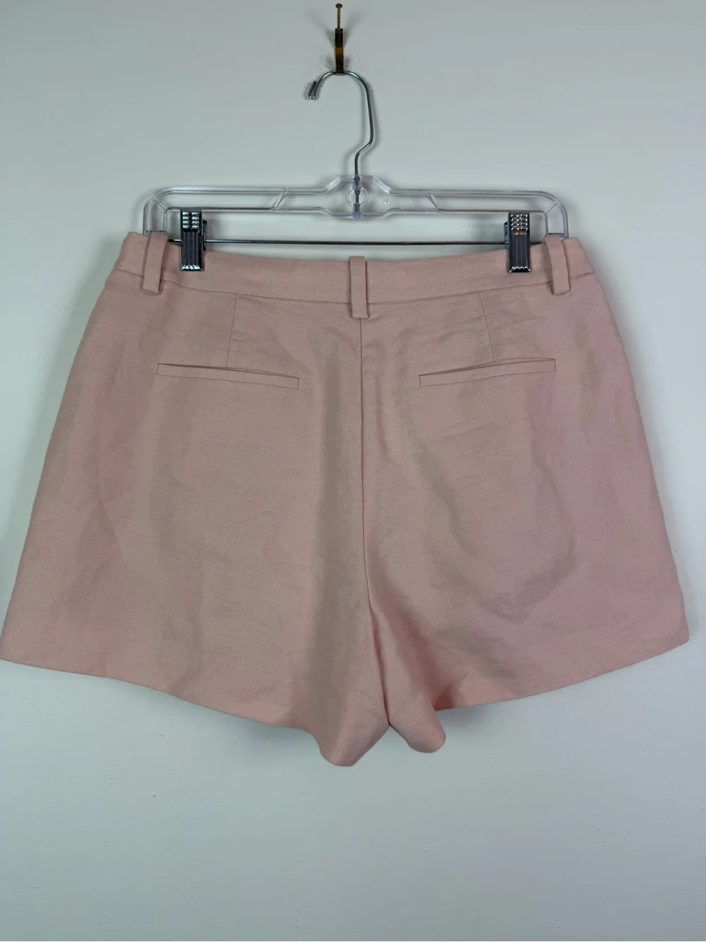 J. Crew Alexandra Blazer & Lucia Shorts Set in Pink Stretch Linen Blend Size 8